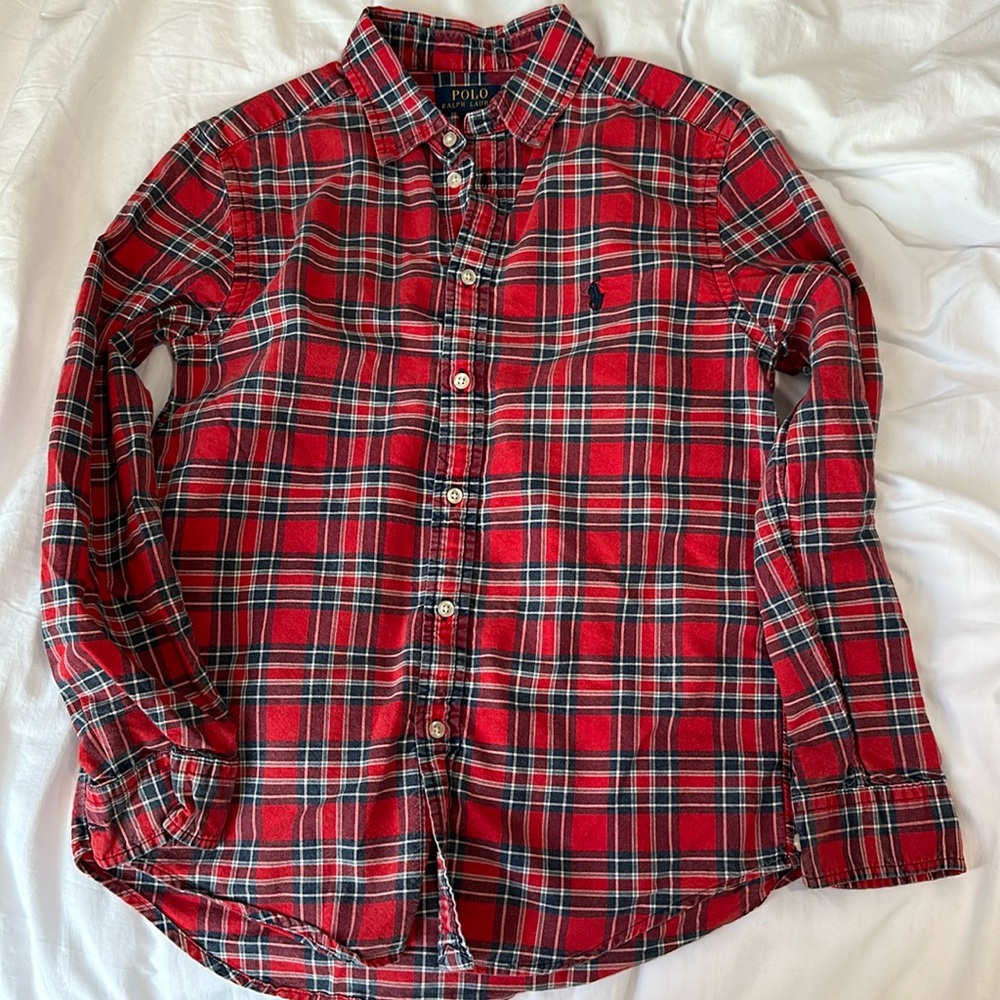 Polo boys L button down